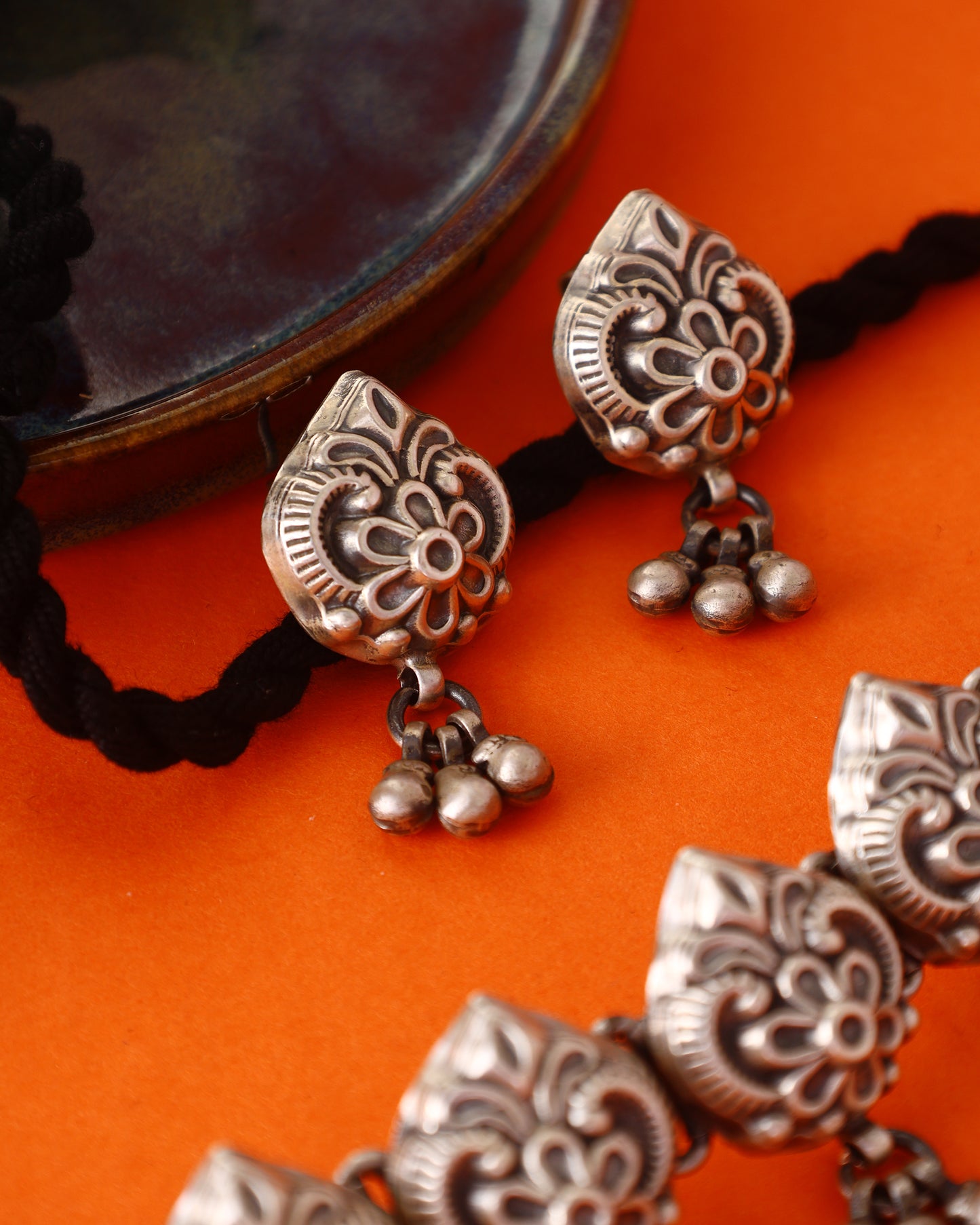 Antique Handcrafted Choker Set in 92.5 Silver