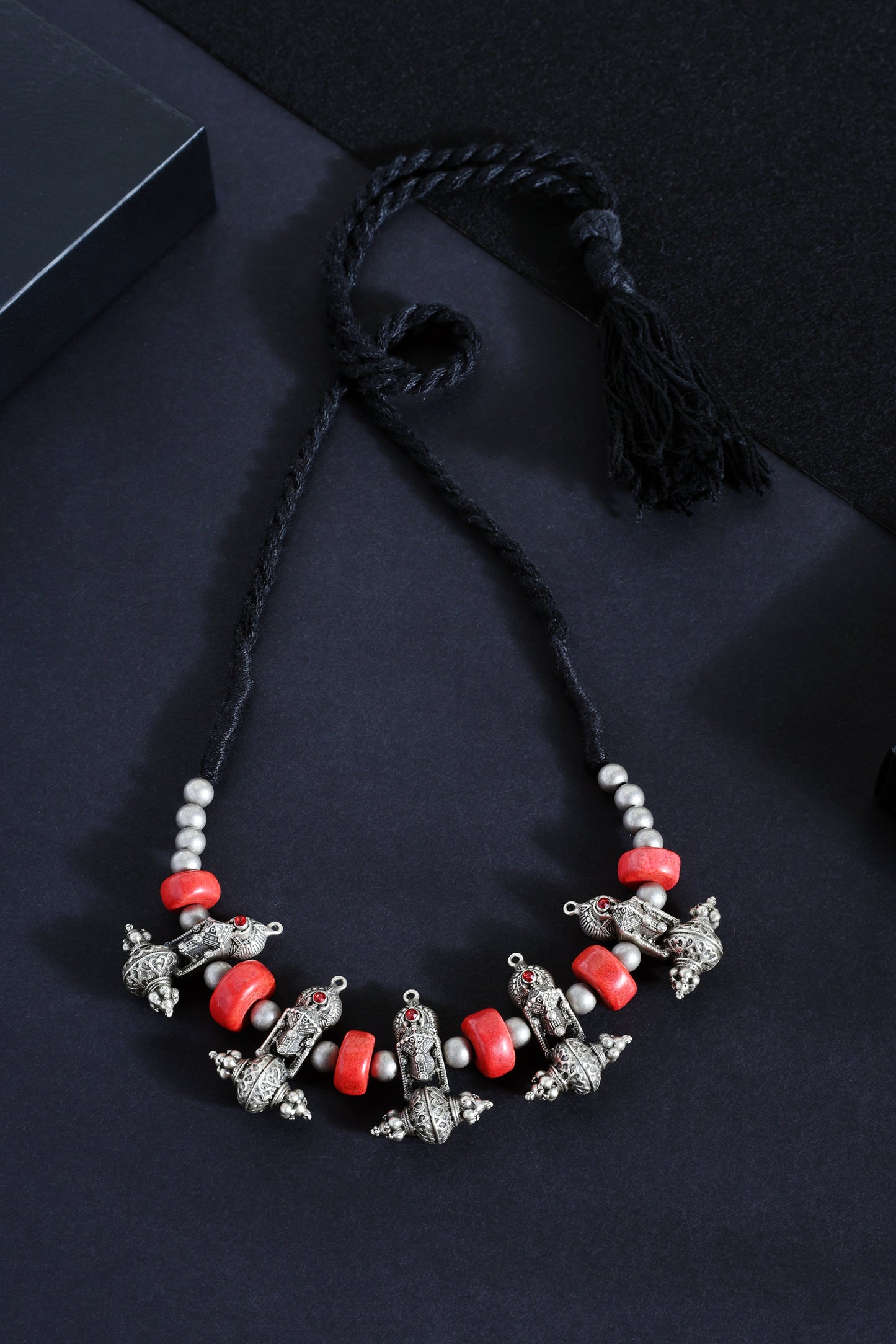 Coral Tribal Necklace