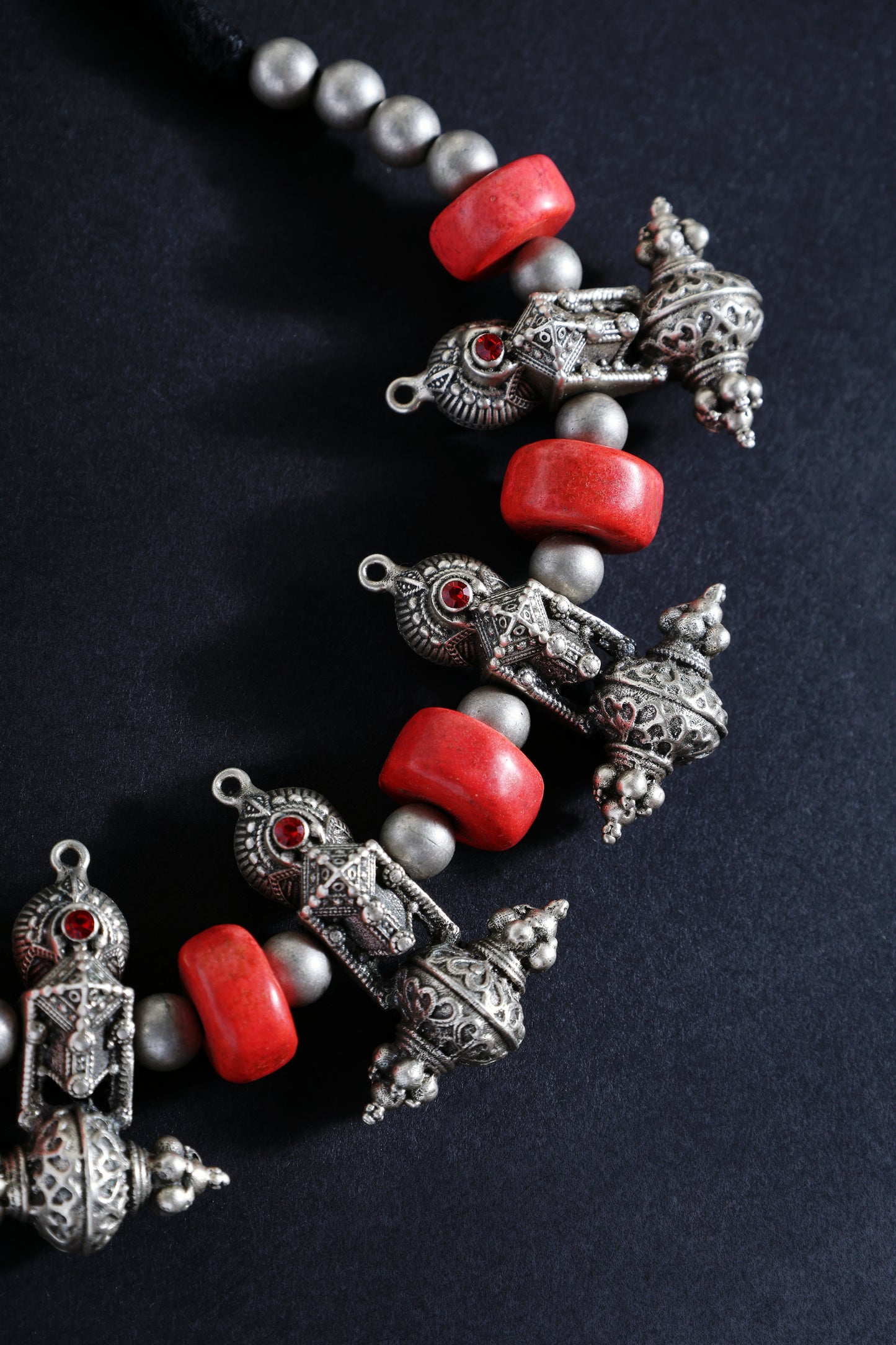 Coral Tribal Necklace
