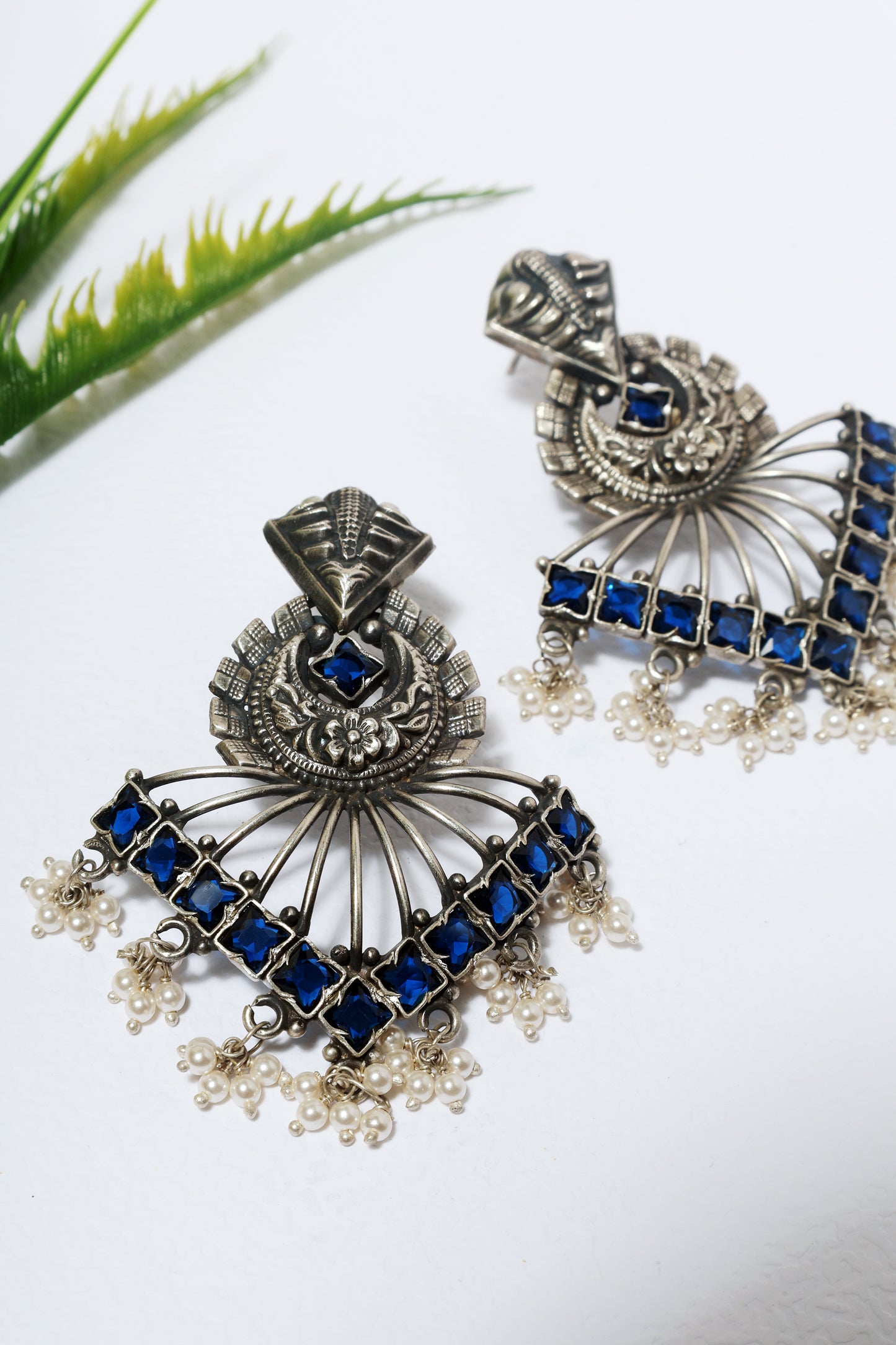 Pink Kempstone Temple Earrings