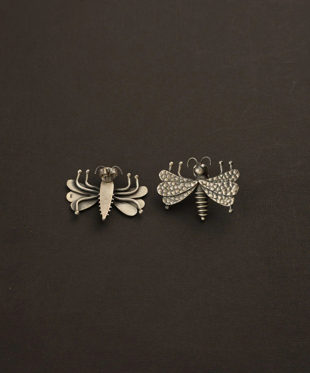 Silver Bug Earrings