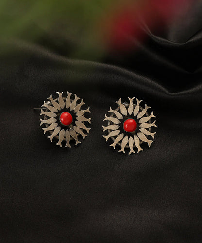 Coral Fish Silver Studs