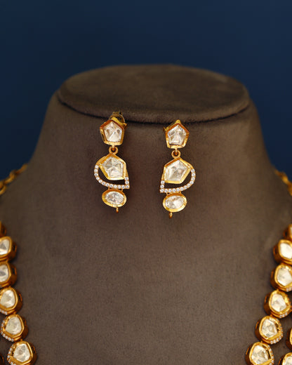 Handcrafted Necklace Set in 92.5 Silver with Moissanite (Copy)