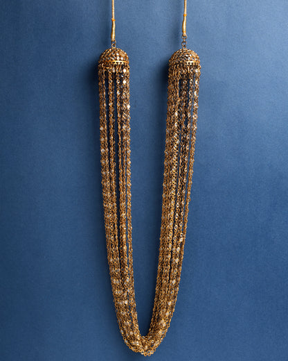 Handcrafted Necklace in 92.5 Silver with CZ, Pearls