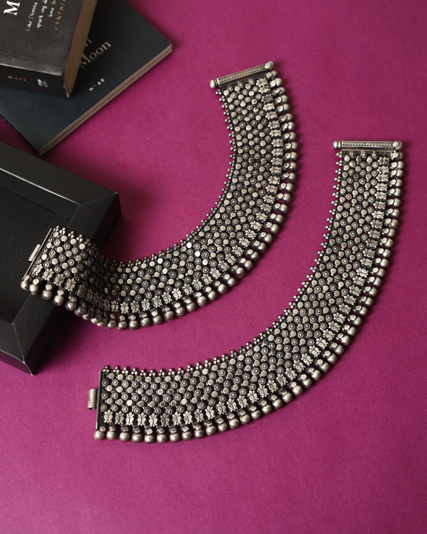 Handcrafted Anklets in 92.5 Silver with nan