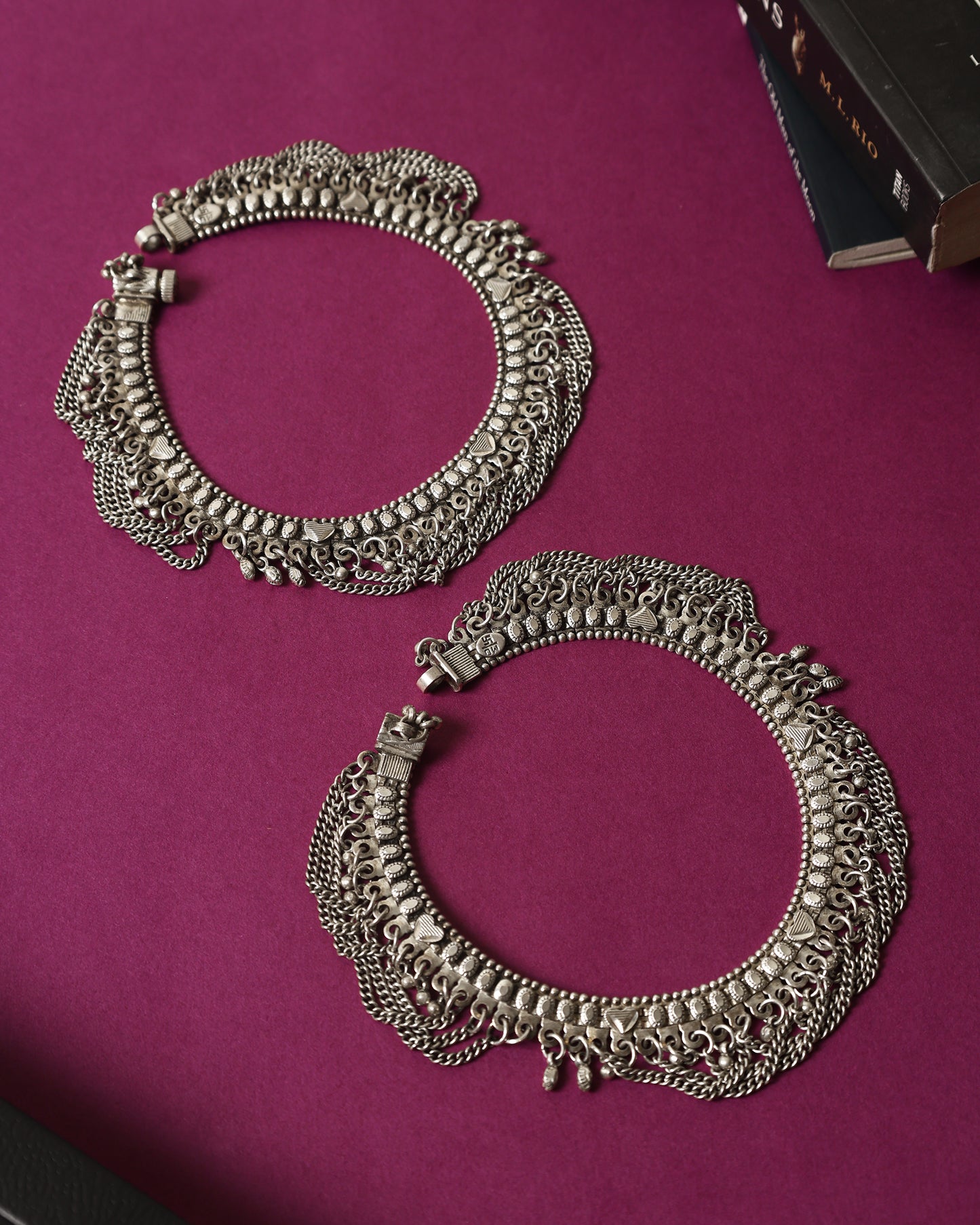Handcrafted Anklets in 92.5 Silver with nan