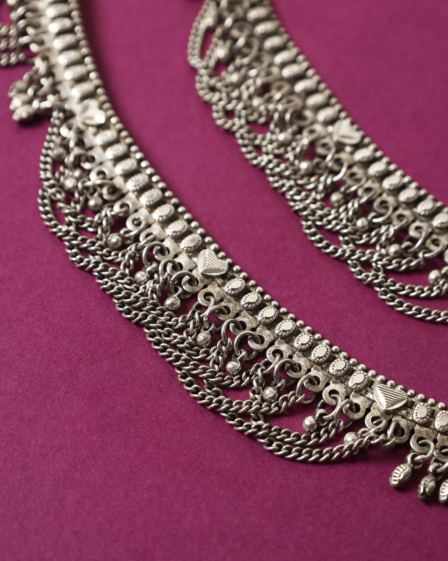 Handcrafted Anklets in 92.5 Silver with nan