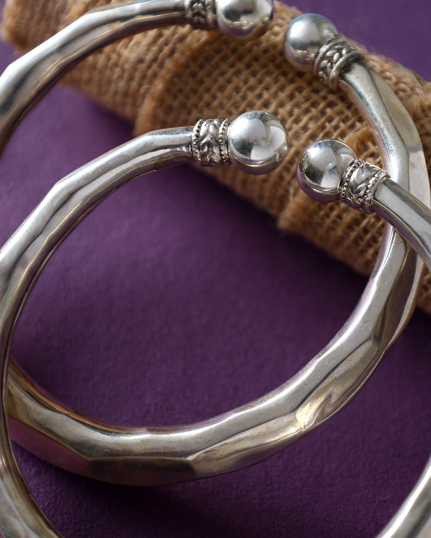 Handcrafted Anklets in 92.5 Silver with nan
