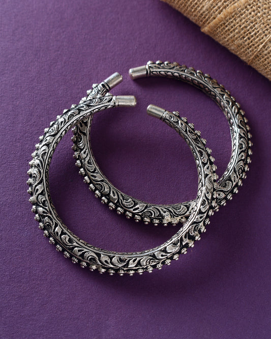 Handcrafted Anklets in 92.5 Silver with nan