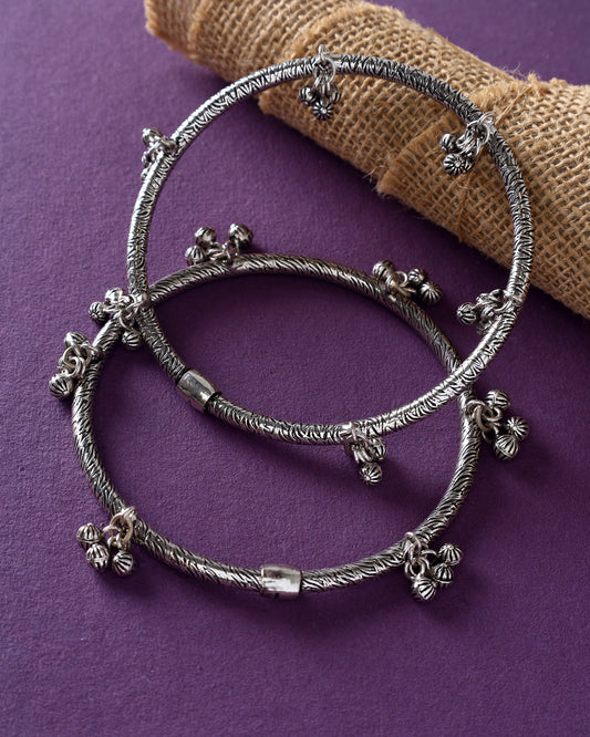 Handcrafted Anklets in 92.5 Silver with nan