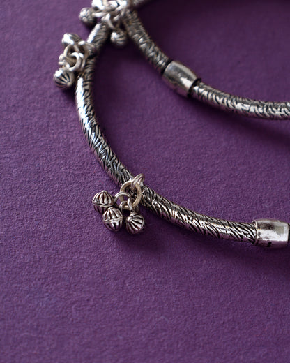 Handcrafted Anklets in 92.5 Silver with nan