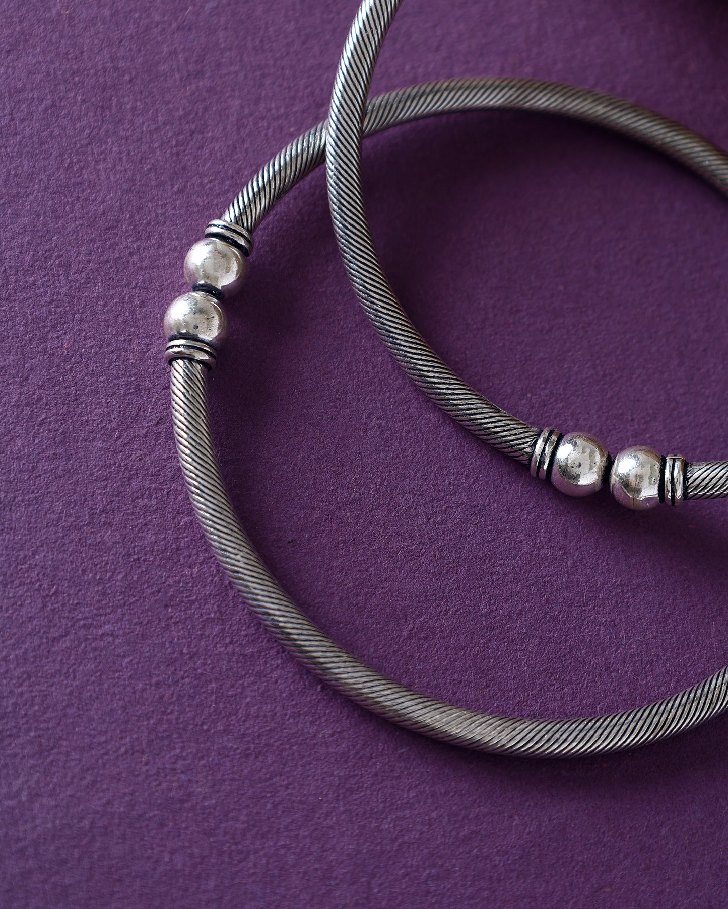 Handcrafted Anklets in 92.5 Silver with nan
