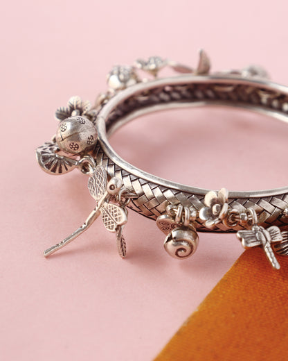 Handcrafted Bangles in 92.5 Silver with nan