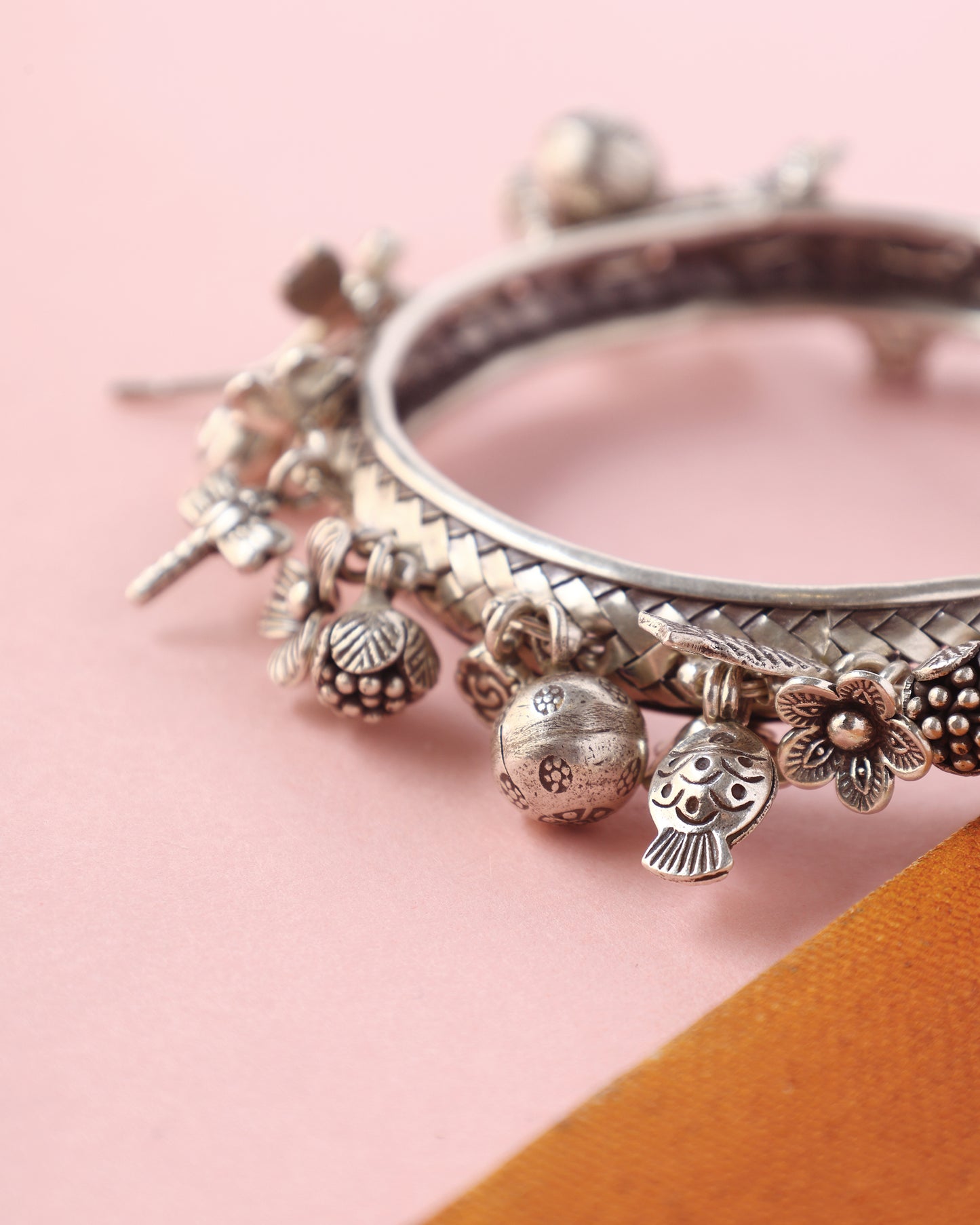 Handcrafted Bangles in 92.5 Silver with nan
