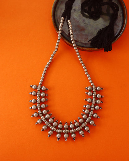 Antique Handcrafted Necklace in 92.5 Silver