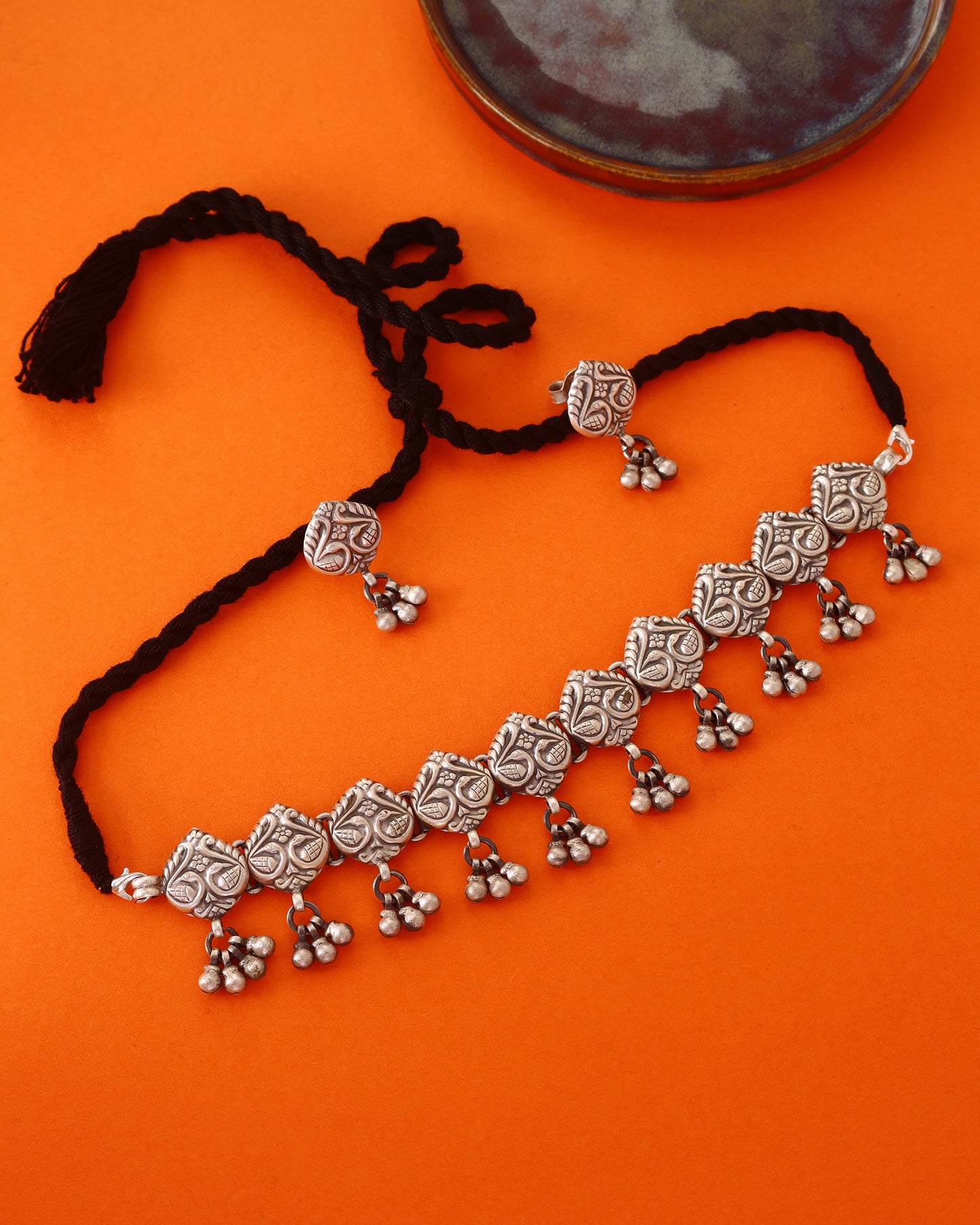 Antique Handcrafted Choker Set in 92.5 Silver