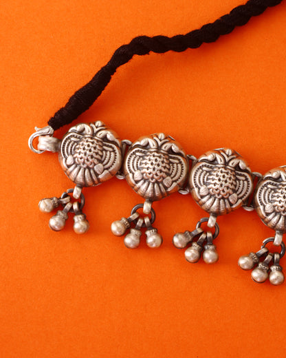 Antique Handcrafted Choker Set in 92.5 Silver