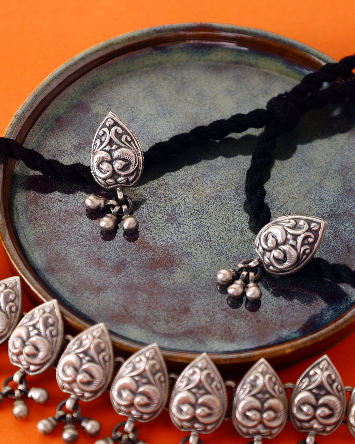 Antique Handcrafted Choker Set in 92.5 Silver