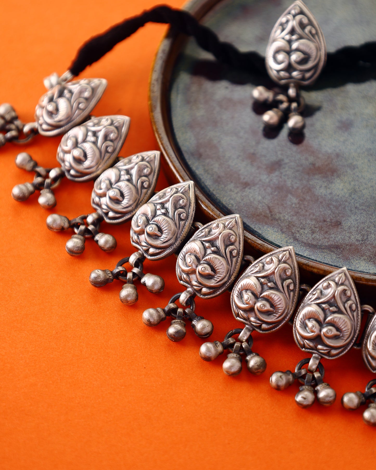 Antique Handcrafted Choker Set in 92.5 Silver