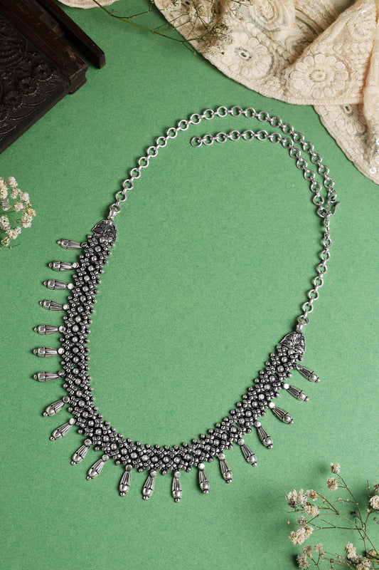 Regal Silver Necklace Set