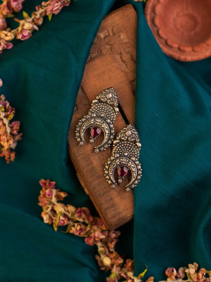 Chand Kempstone Temple Earrings