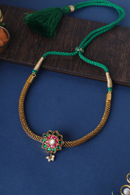 Kundan Temple Choker