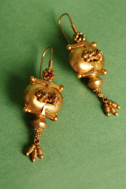Tribal 18k Gold Plated Earrings